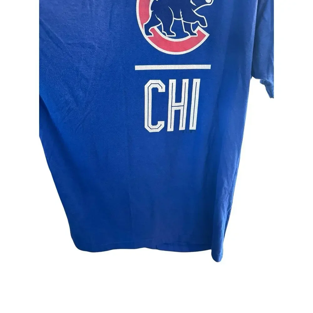 Under Armour Official HeatGear MLB Chicago Cubs Blue Short Sleeve Shirt, Size XL